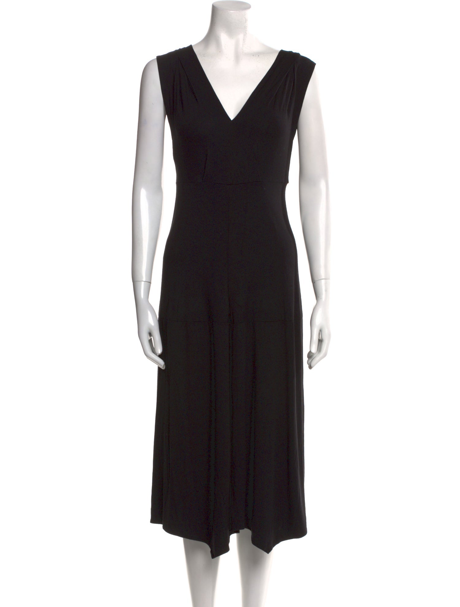 Zero + Maria Cornejo V-Neck Midi Length Dress