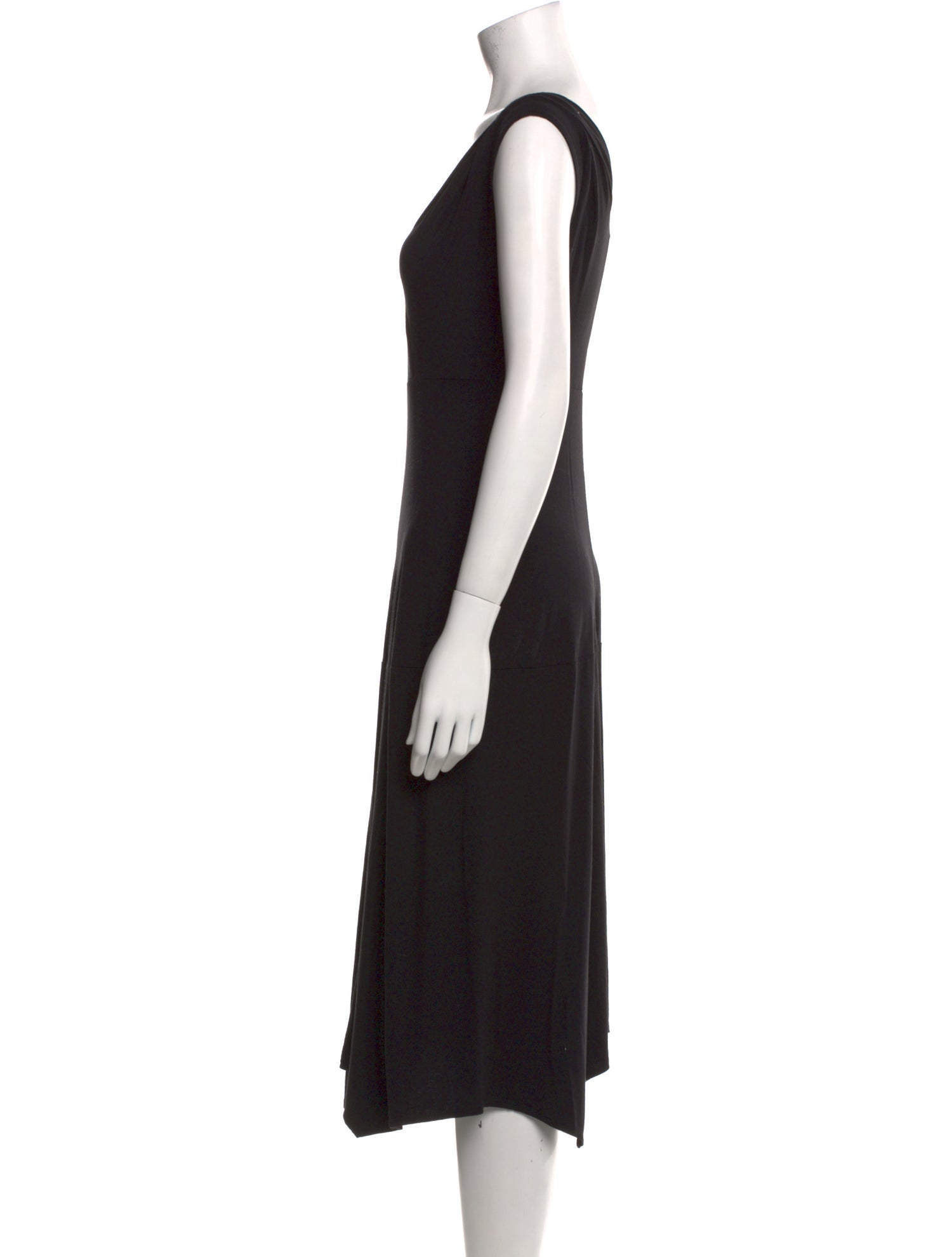 Zero + Maria Cornejo V-Neck Midi Length Dress