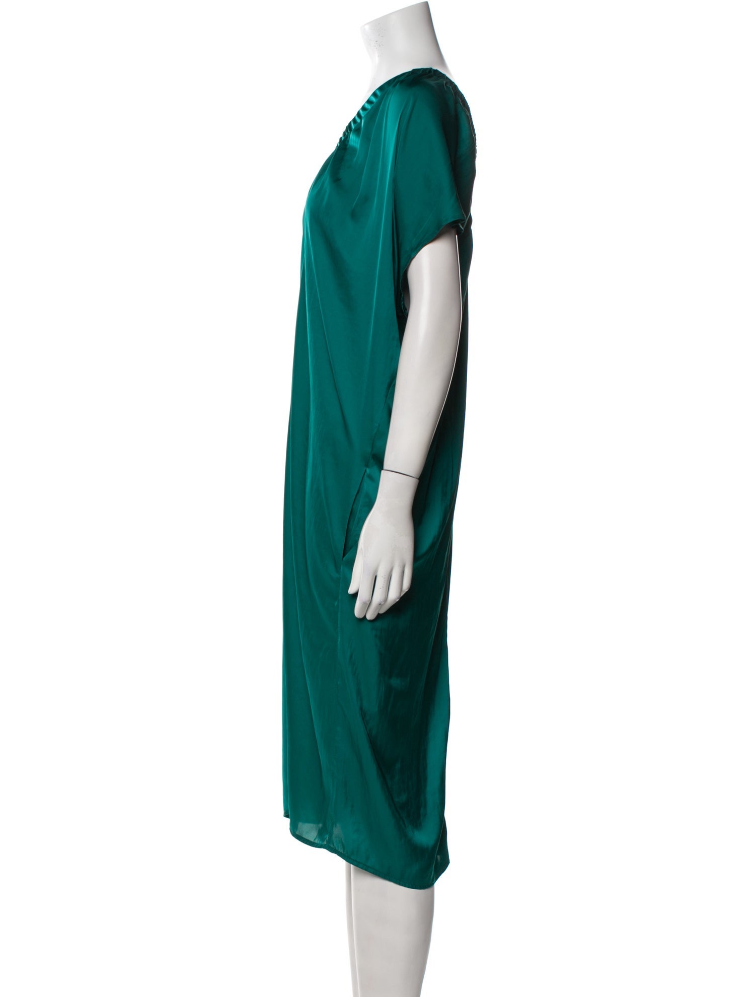 Zero + Maria Cornejo V-Neck Midi Length Dress