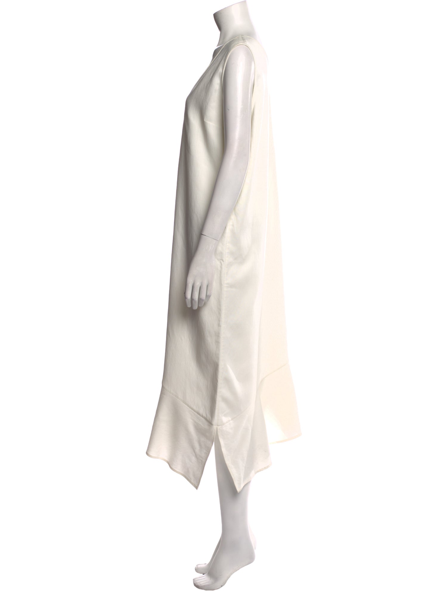 Zero + Maria Cornejo Linen Midi Length Dress