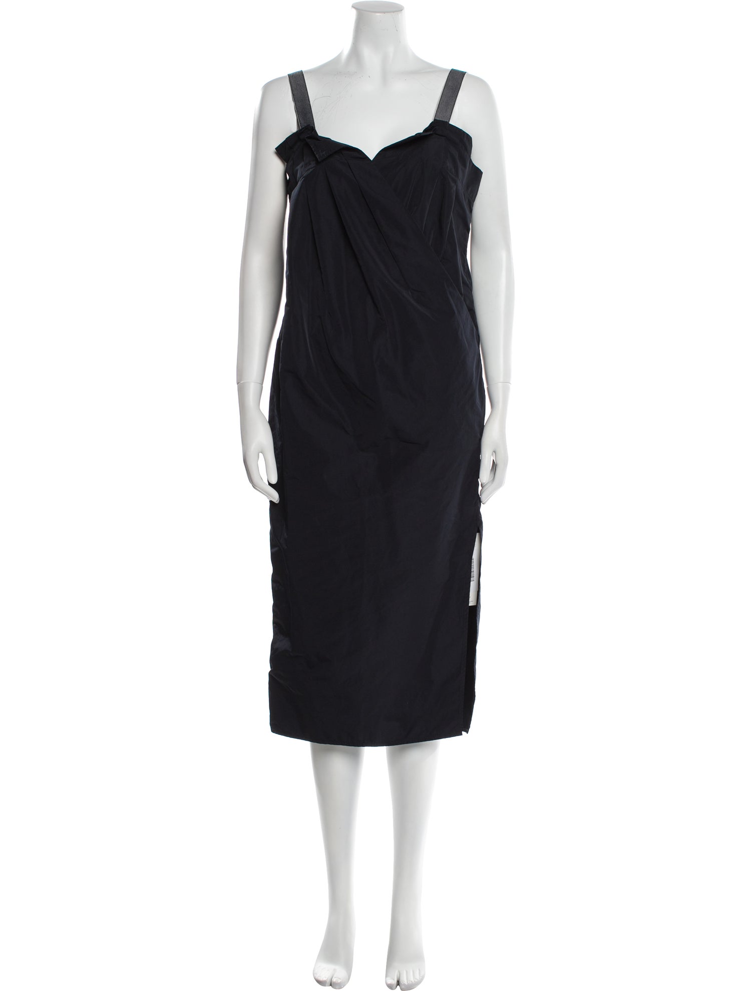 Zero + Maria Cornejo Square Neckline Midi Length Dress