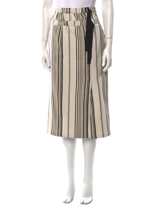 Zero + Maria Cornejo Striped Midi Length Skirt