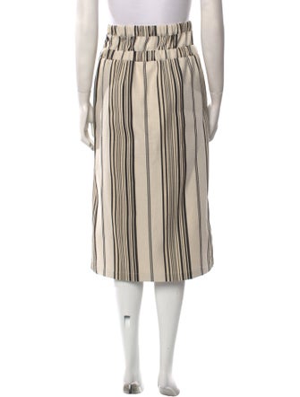 Zero + Maria Cornejo Striped Midi Length Skirt