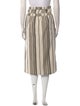 Zero + Maria Cornejo Striped Midi Length Skirt