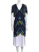 Zero + Maria Cornejo Printed V-Neck Tunic