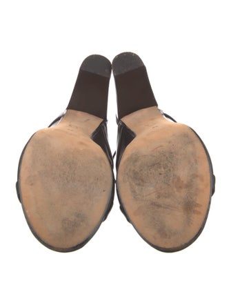 Zero + Maria Cornejo Leather Fur Trim Sandals