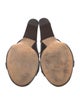 Zero + Maria Cornejo Leather Fur Trim Sandals