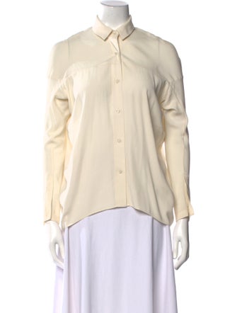 Zero + Maria Cornejo Silk Long Sleeve Button-Up Top