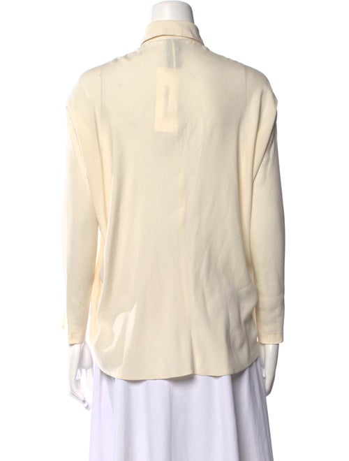 Zero + Maria Cornejo Silk Long Sleeve Button-Up Top