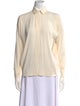 Zero + Maria Cornejo Silk Long Sleeve Button-Up Top