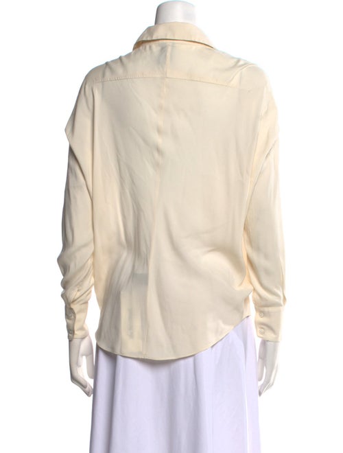 Zero + Maria Cornejo Silk Long Sleeve Button-Up Top