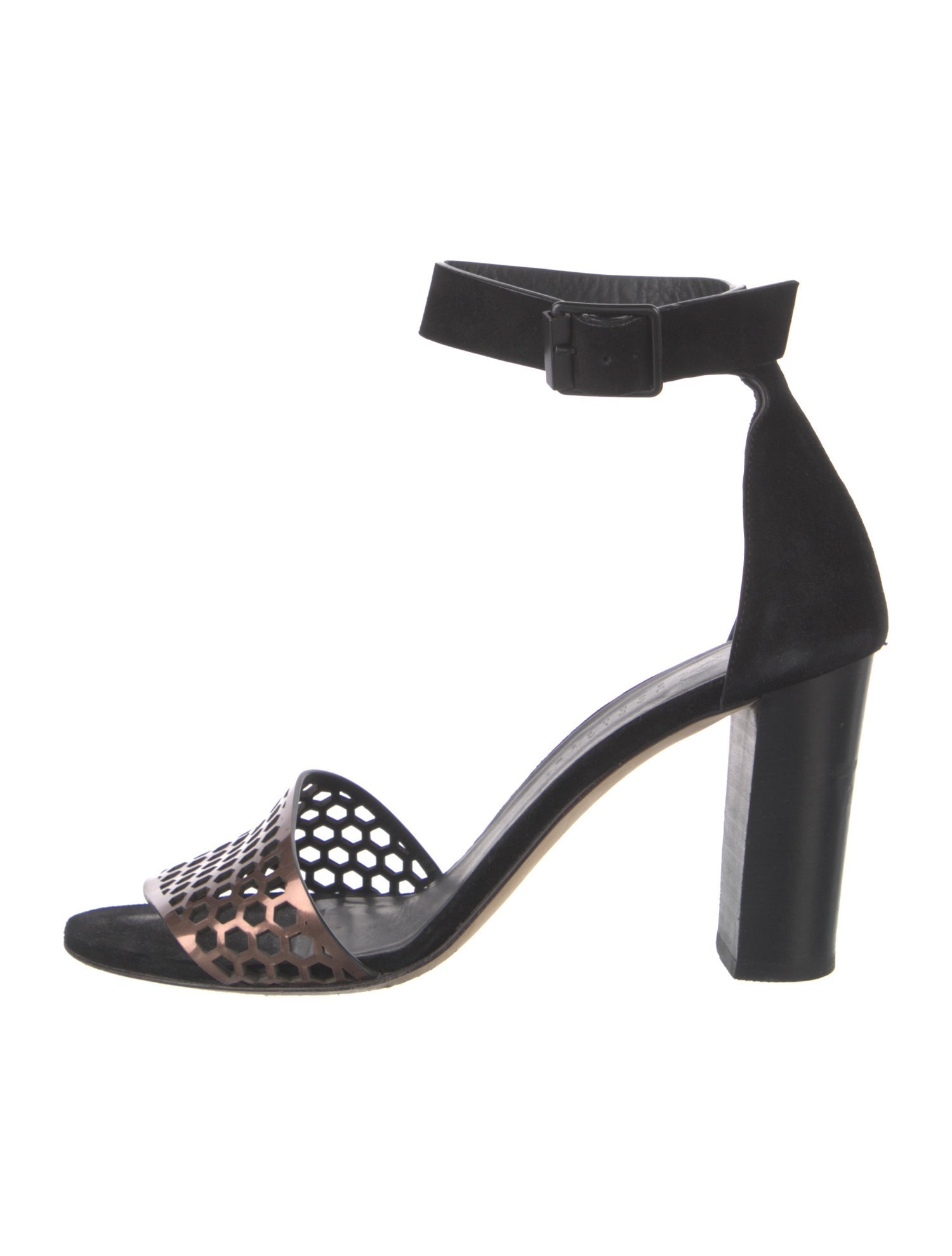 Zero + Maria Cornejo Suede Lasercut Accents Sandals