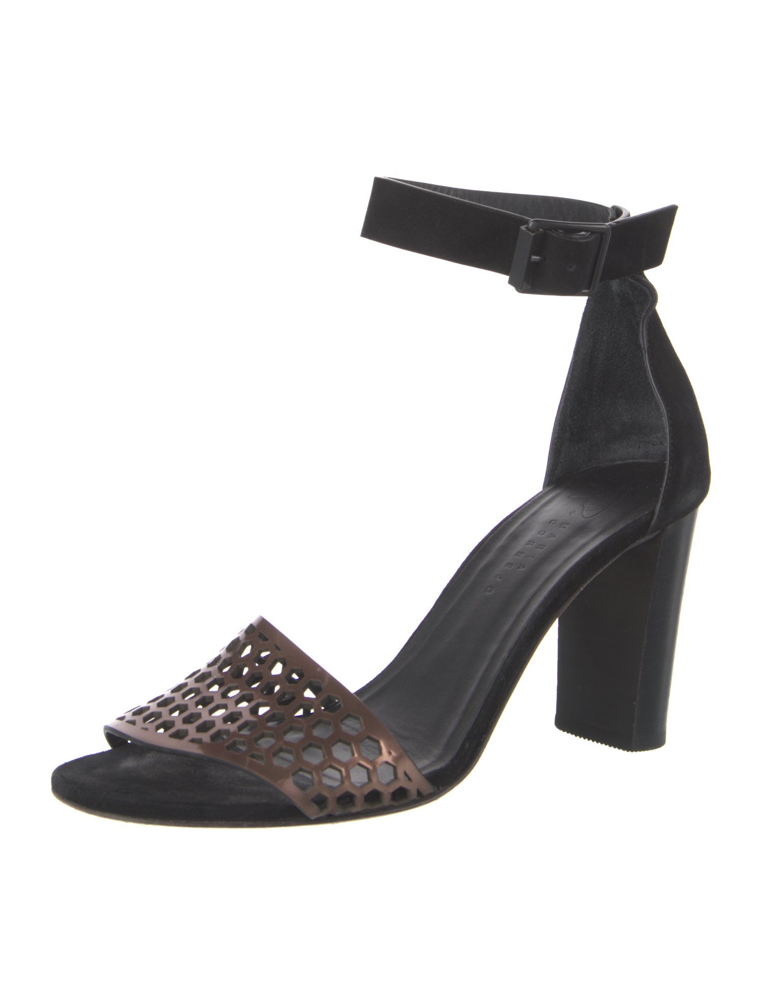 Zero + Maria Cornejo Suede Lasercut Accents Sandals