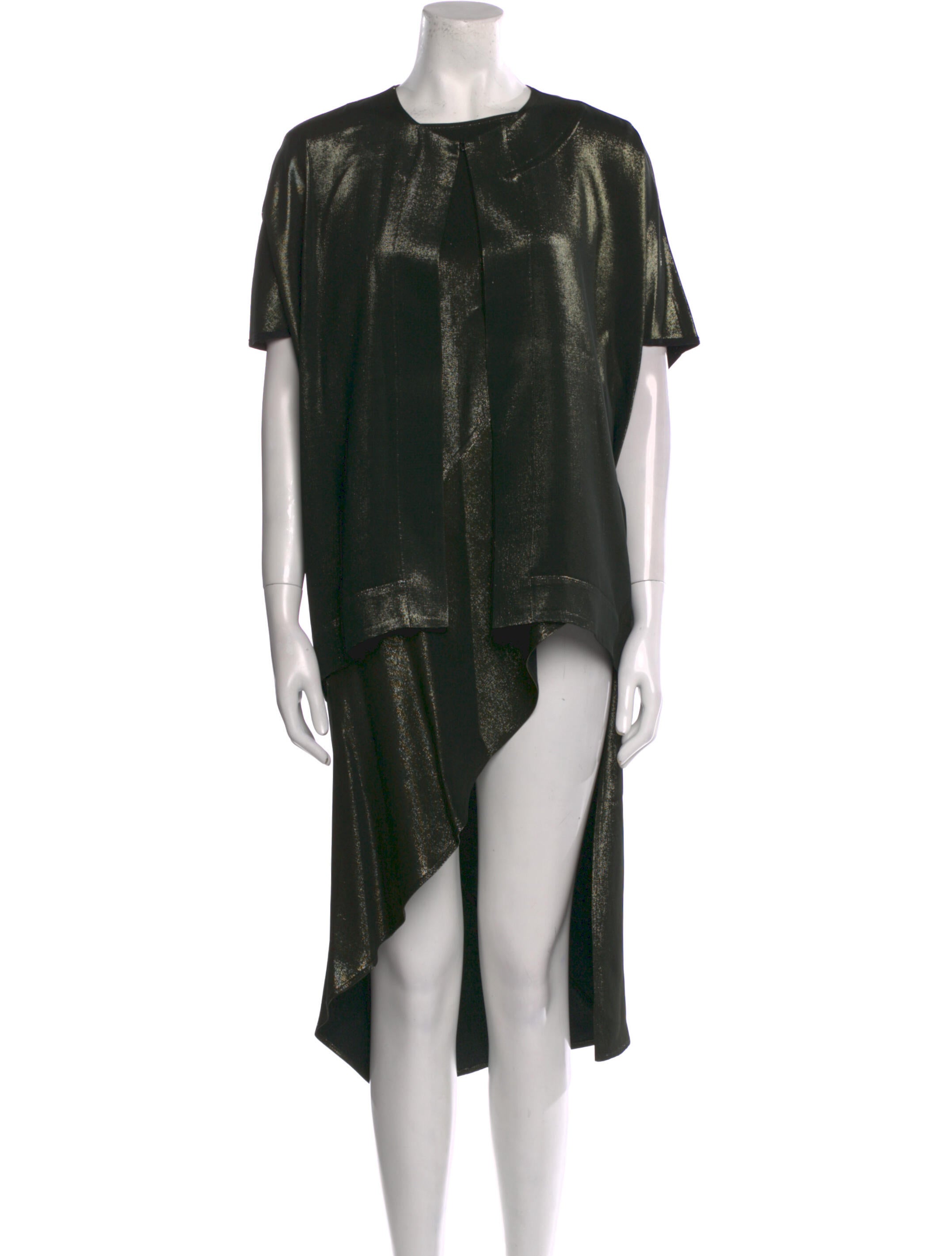 Zero + Maria Cornejo Crew Neck Midi Length Dress