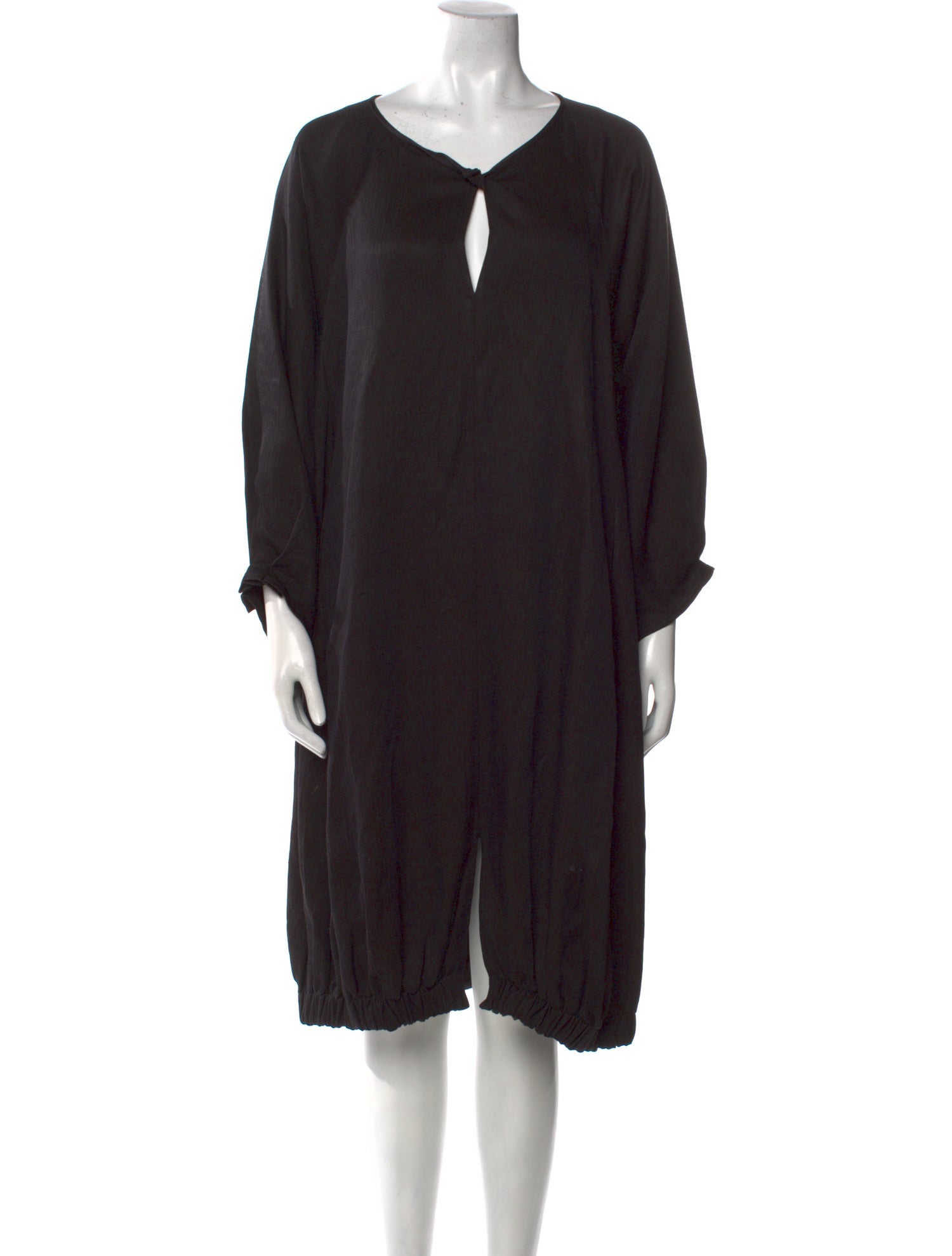 Zero + Maria Cornejo V-Neck Midi Length Dress