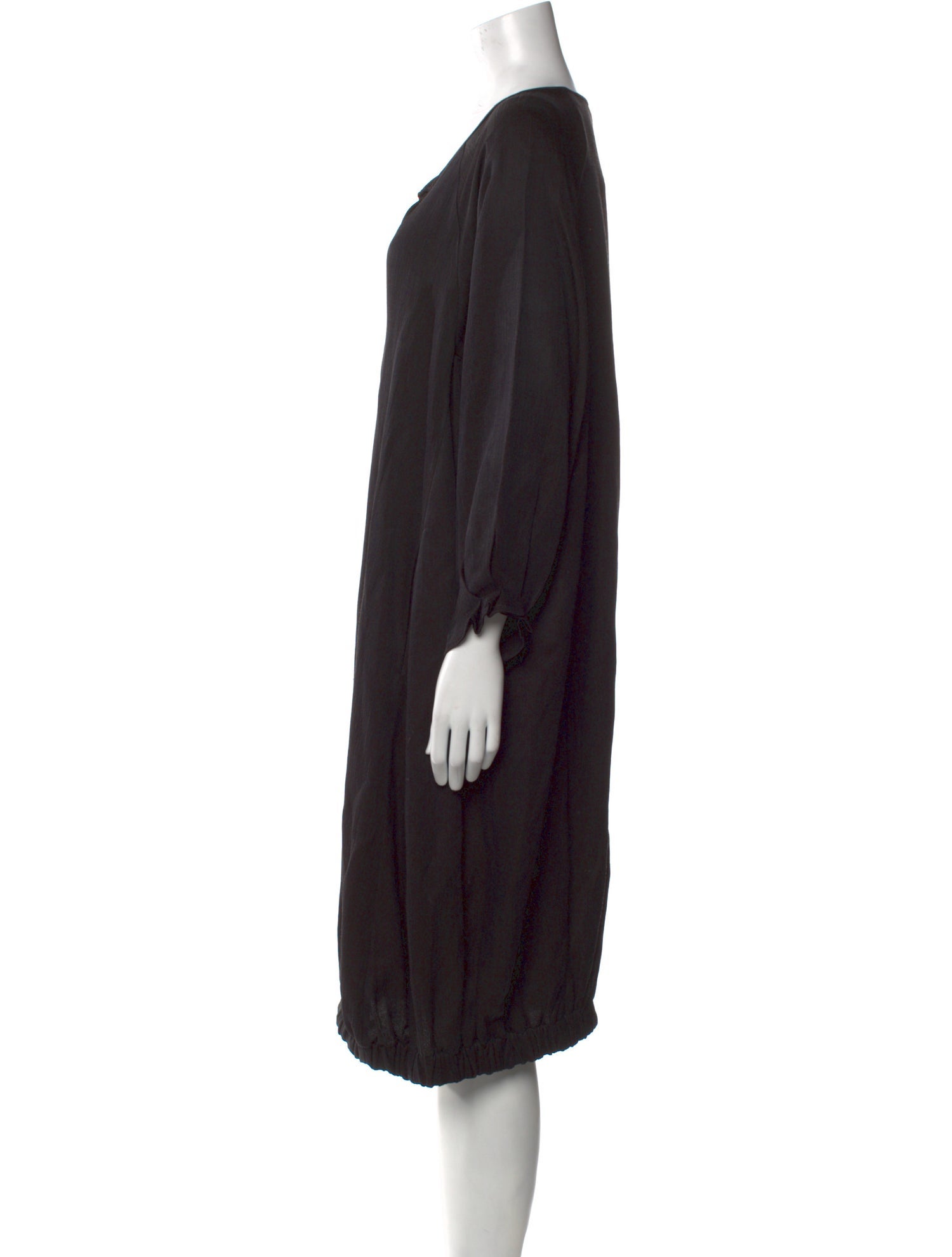 Zero + Maria Cornejo V-Neck Midi Length Dress