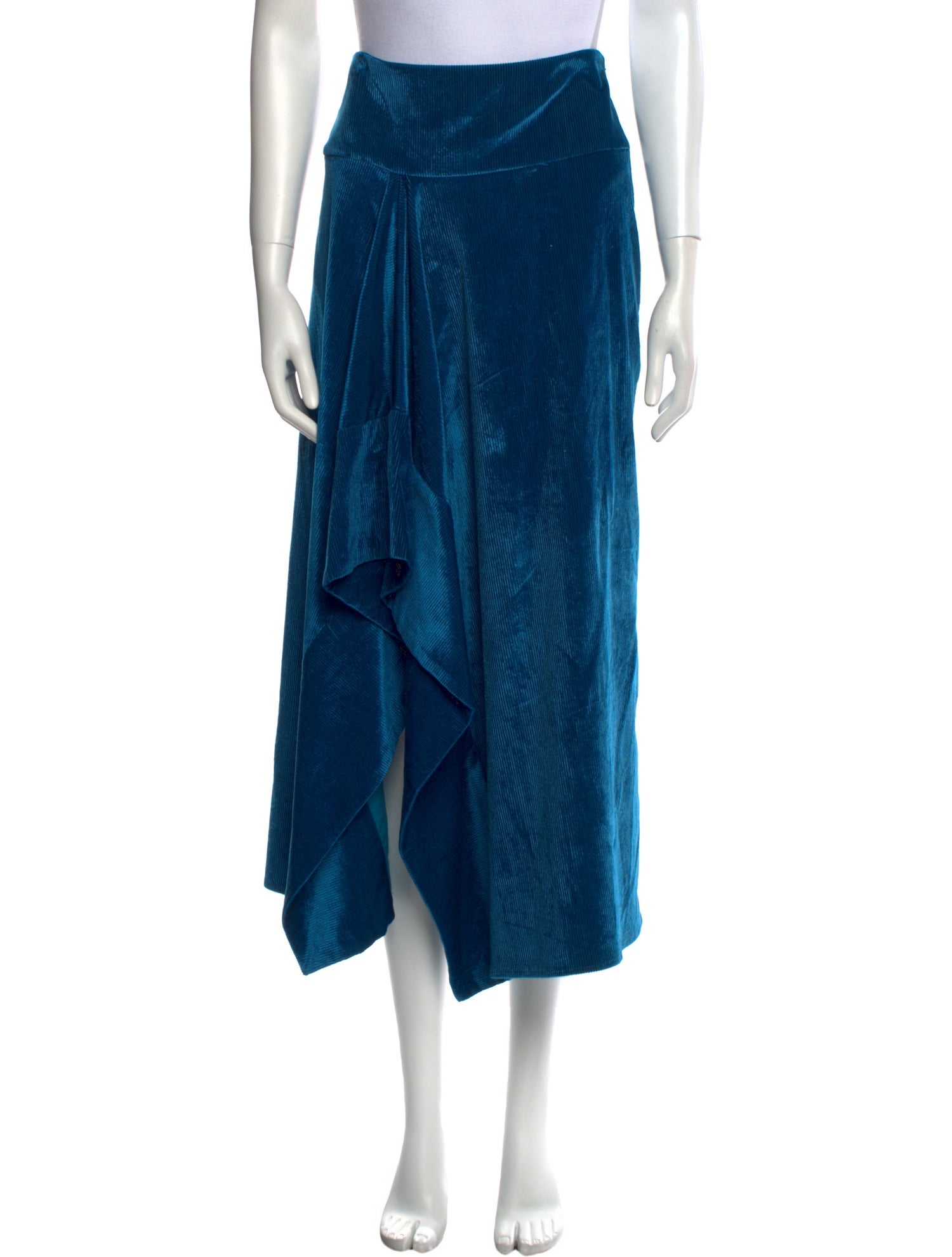 Zero + Maria Cornejo Ruffle Embellishment Midi Length Skirt