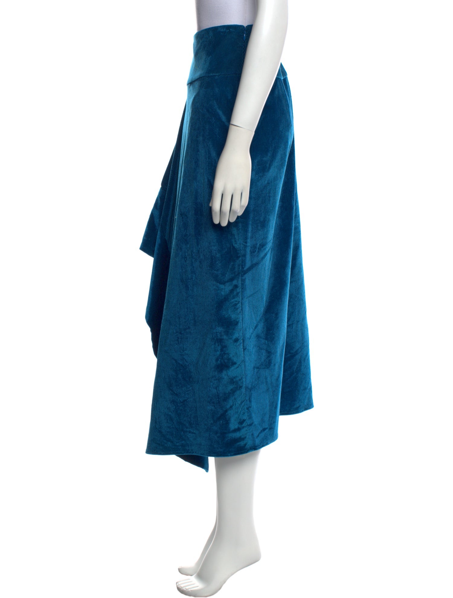 Zero + Maria Cornejo Ruffle Embellishment Midi Length Skirt