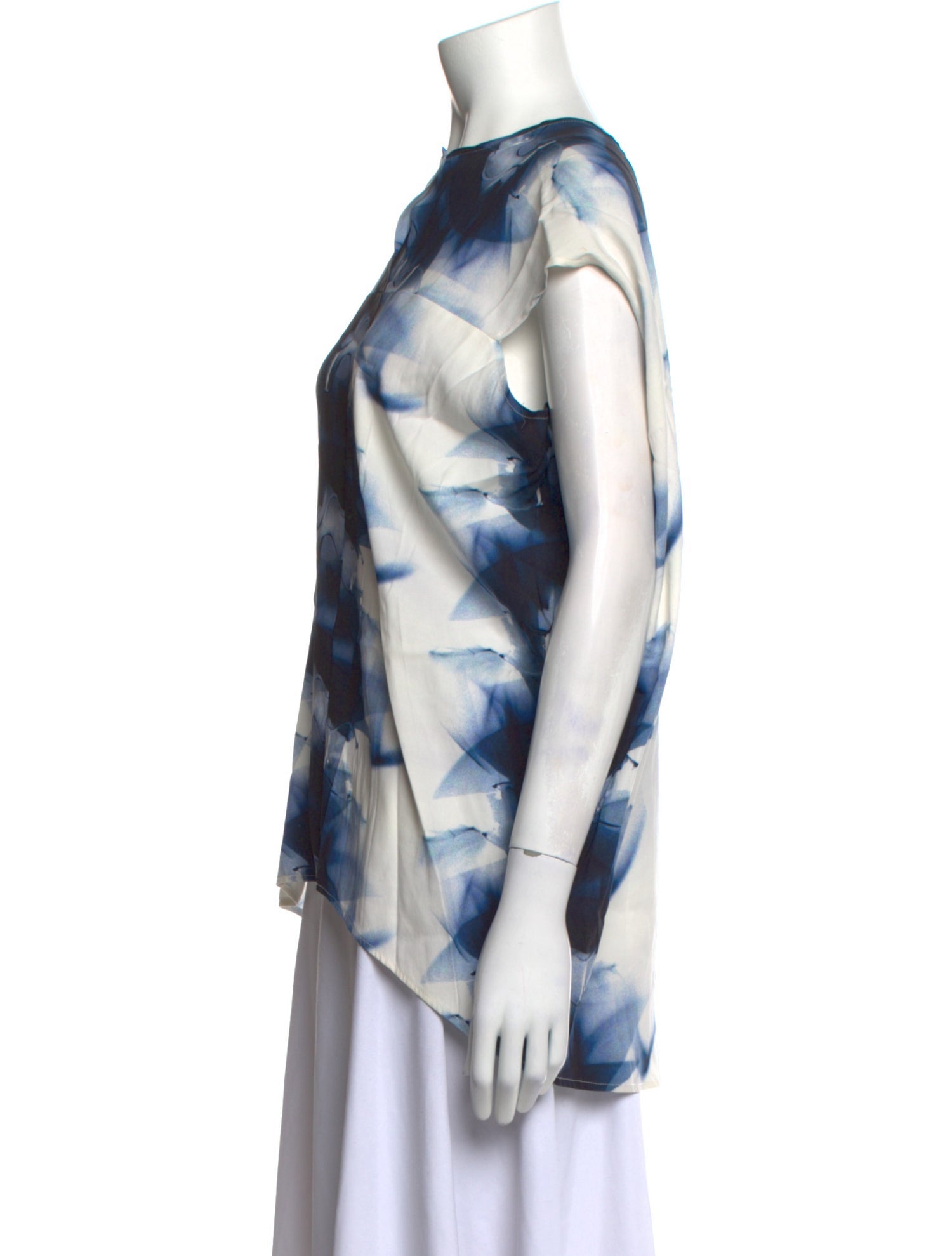 Zero + Maria Cornejo Silk Printed Blouse