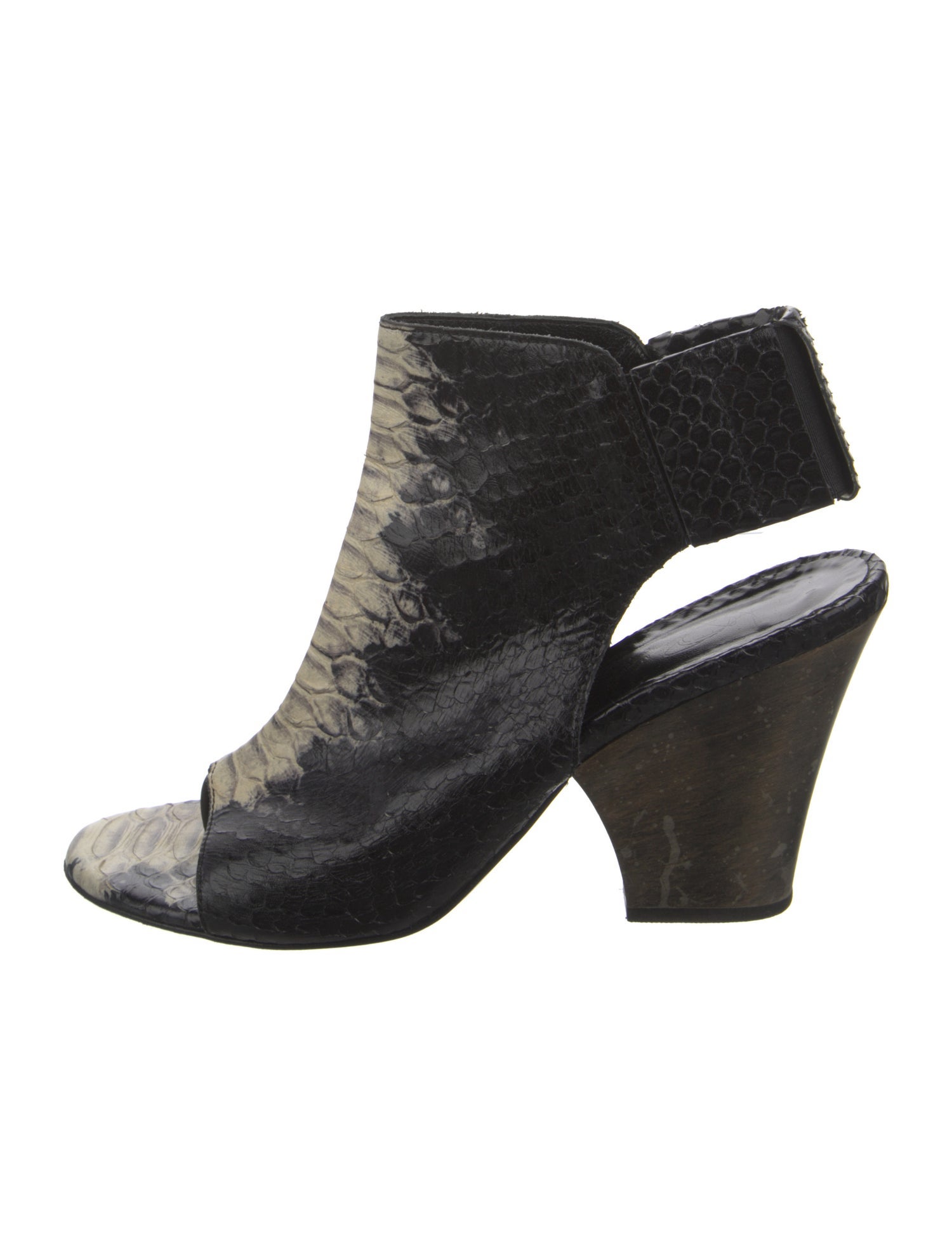 Zero + Maria Cornejo Embossed Leather Printed Sandals