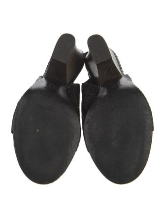 Zero + Maria Cornejo Embossed Leather Printed Sandals