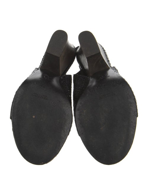 Zero + Maria Cornejo Embossed Leather Printed Sandals