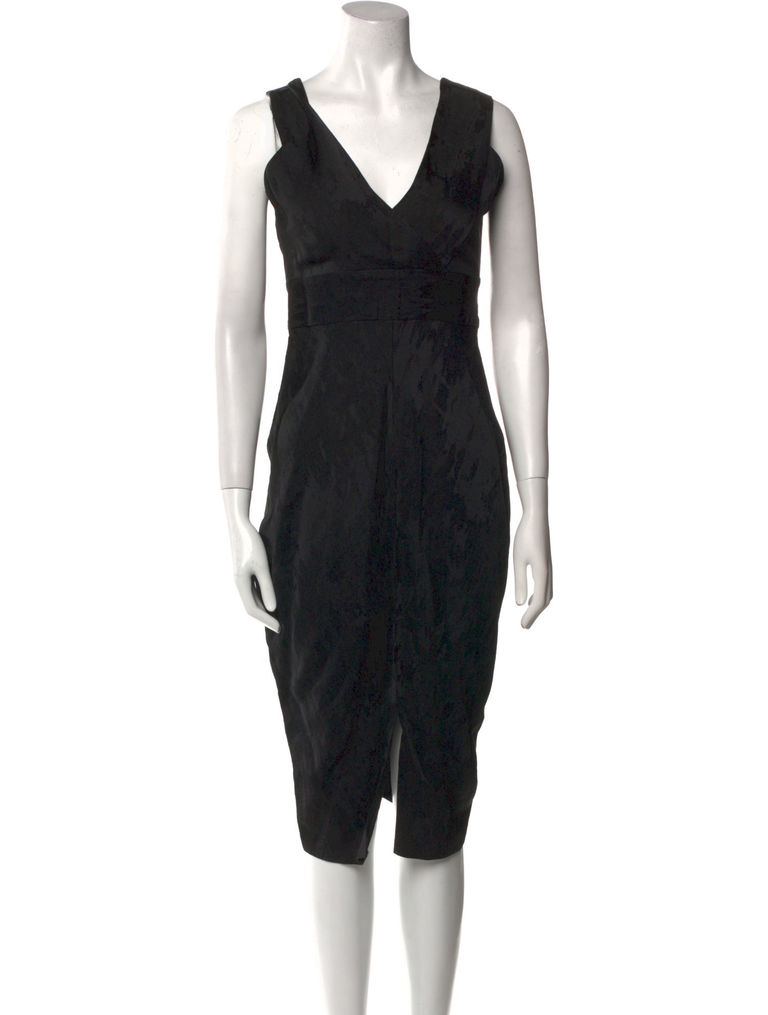 Zero + Maria Cornejo V-Neck Midi Length Dress