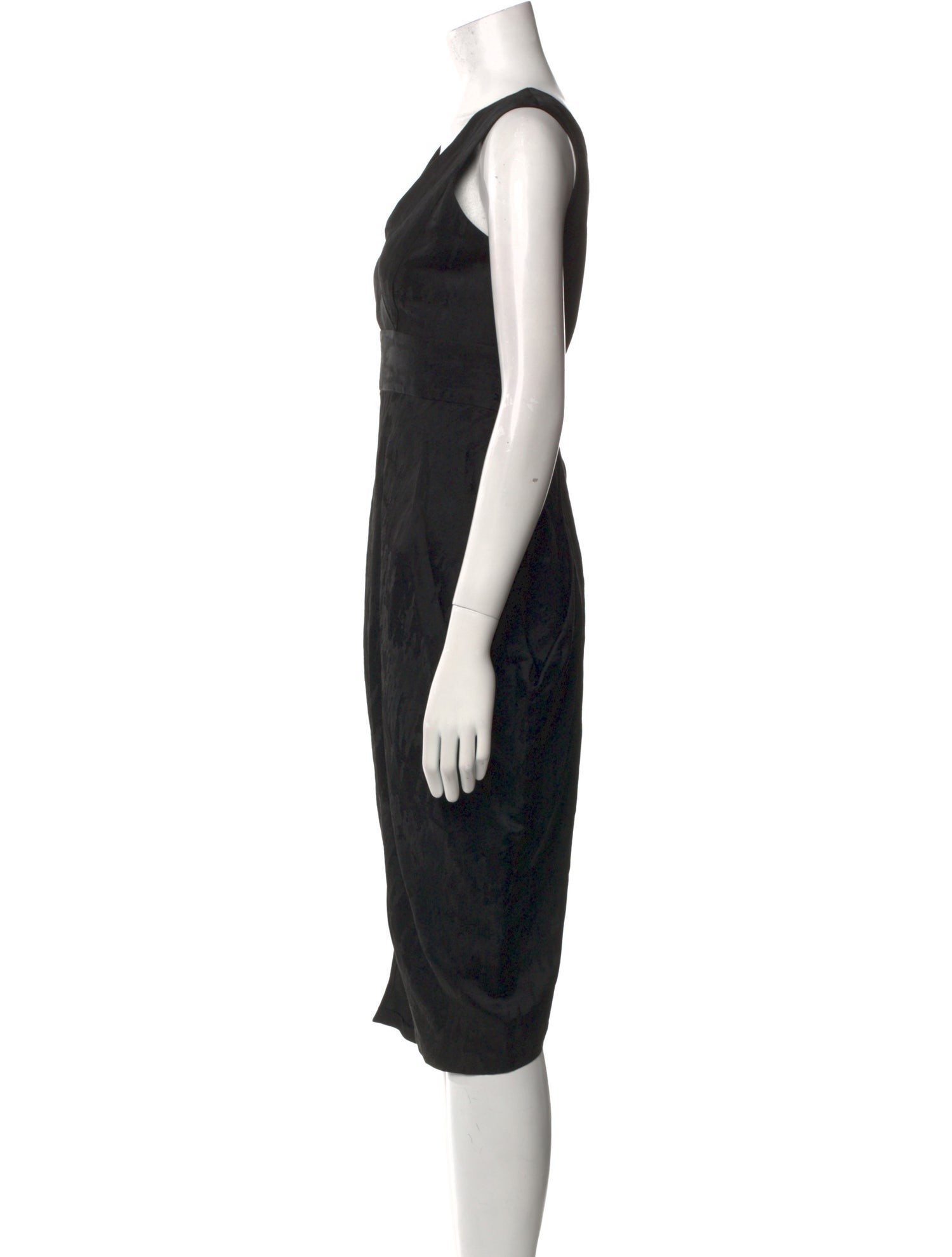 Zero + Maria Cornejo V-Neck Midi Length Dress