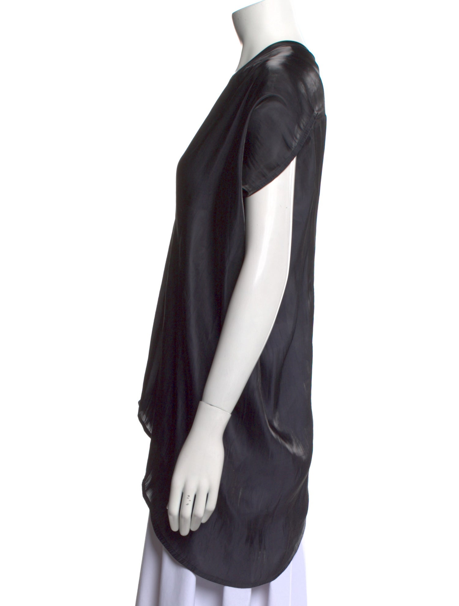 Zero + Maria Cornejo V-Neck Short Sleeve Blouse