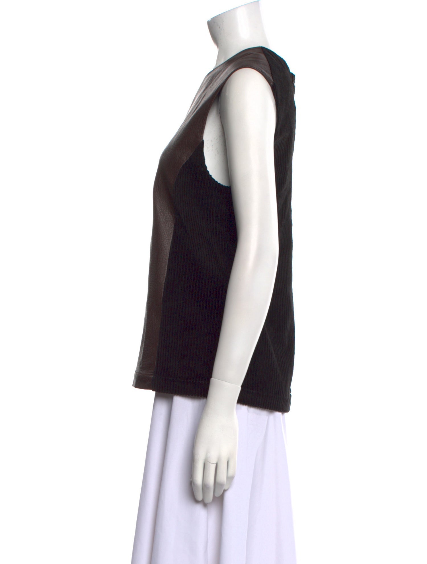 Zero + Maria Cornejo Bateau Neckline Sleeveless Top w/ Tags