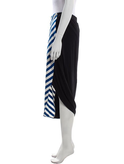 Zero + Maria Cornejo Striped Midi Length Skirt