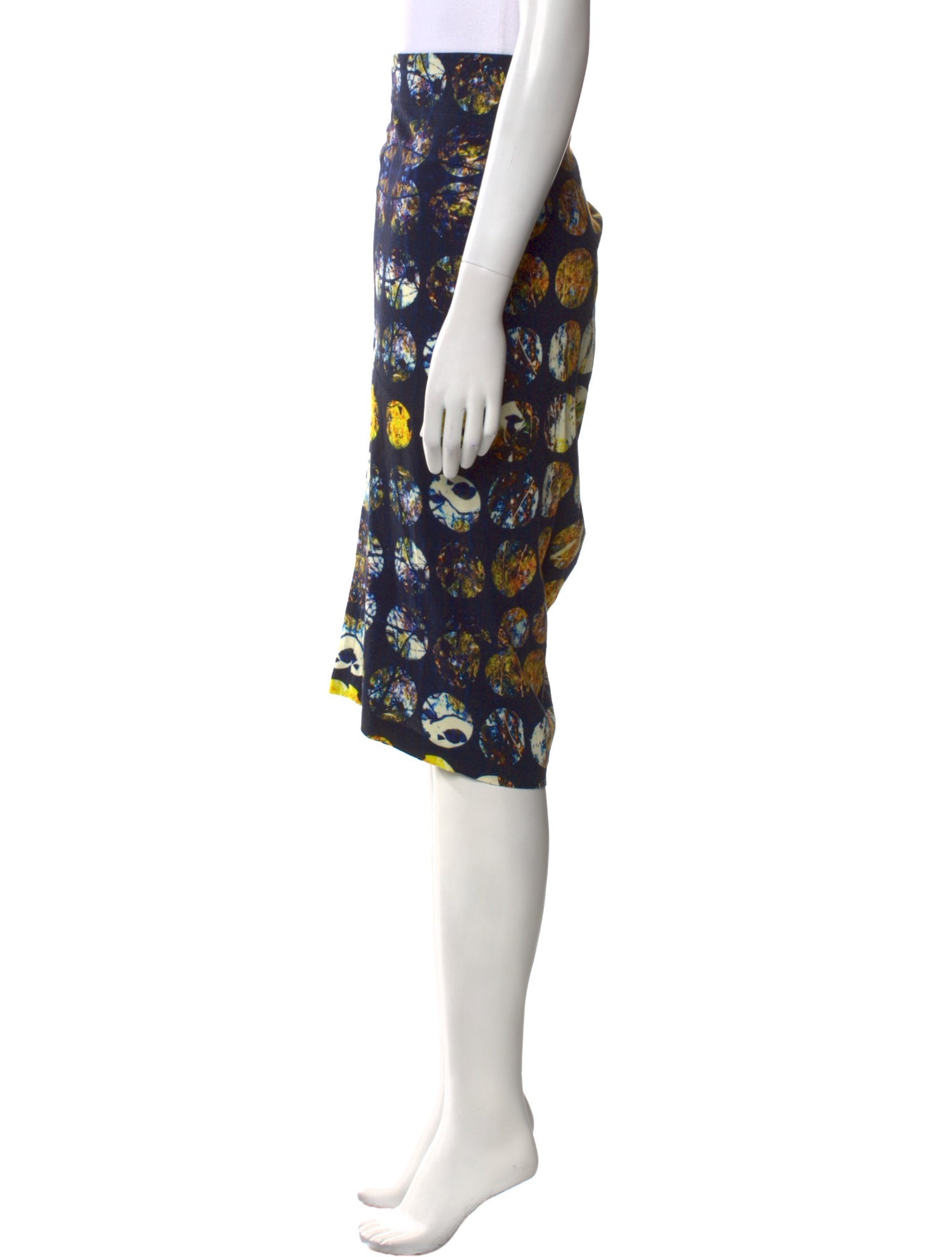 Zero + Maria Cornejo Printed Knee-Length Skirt