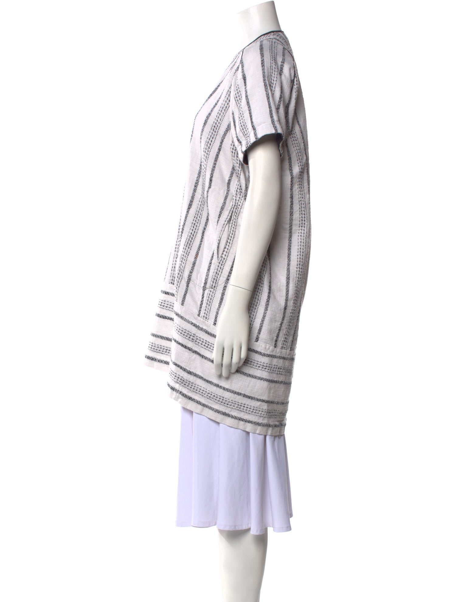 Zero + Maria Cornejo Striped V-Neck Tunic