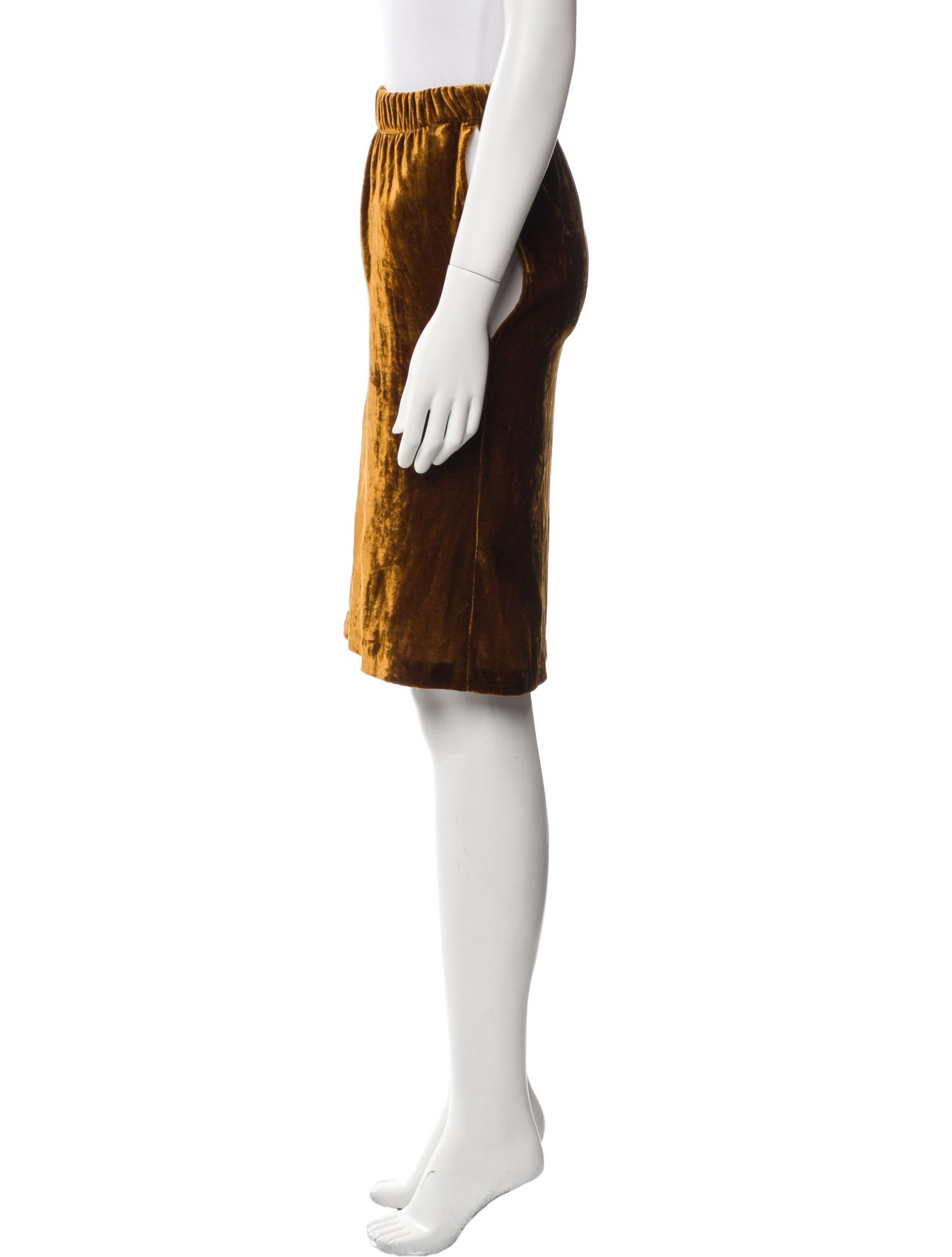 Zero + Maria Cornejo Pleated Accents Knee-Length Skirt