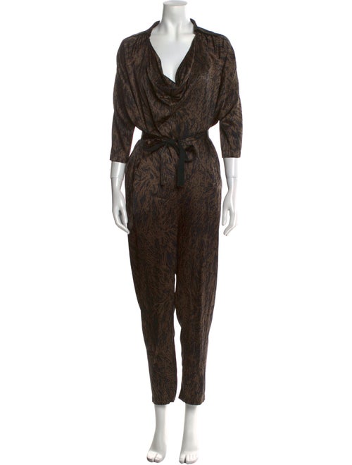 Zero + Maria Cornejo Silk Printed Jumpsuit