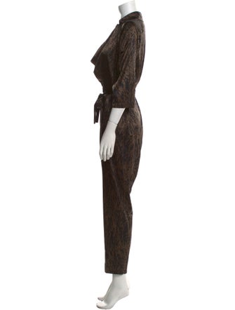 Zero + Maria Cornejo Silk Printed Jumpsuit