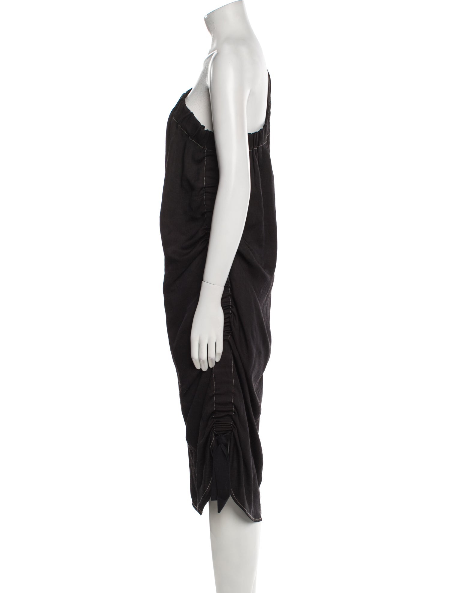 Zero + Maria Cornejo One-Shoulder Midi Length Dress