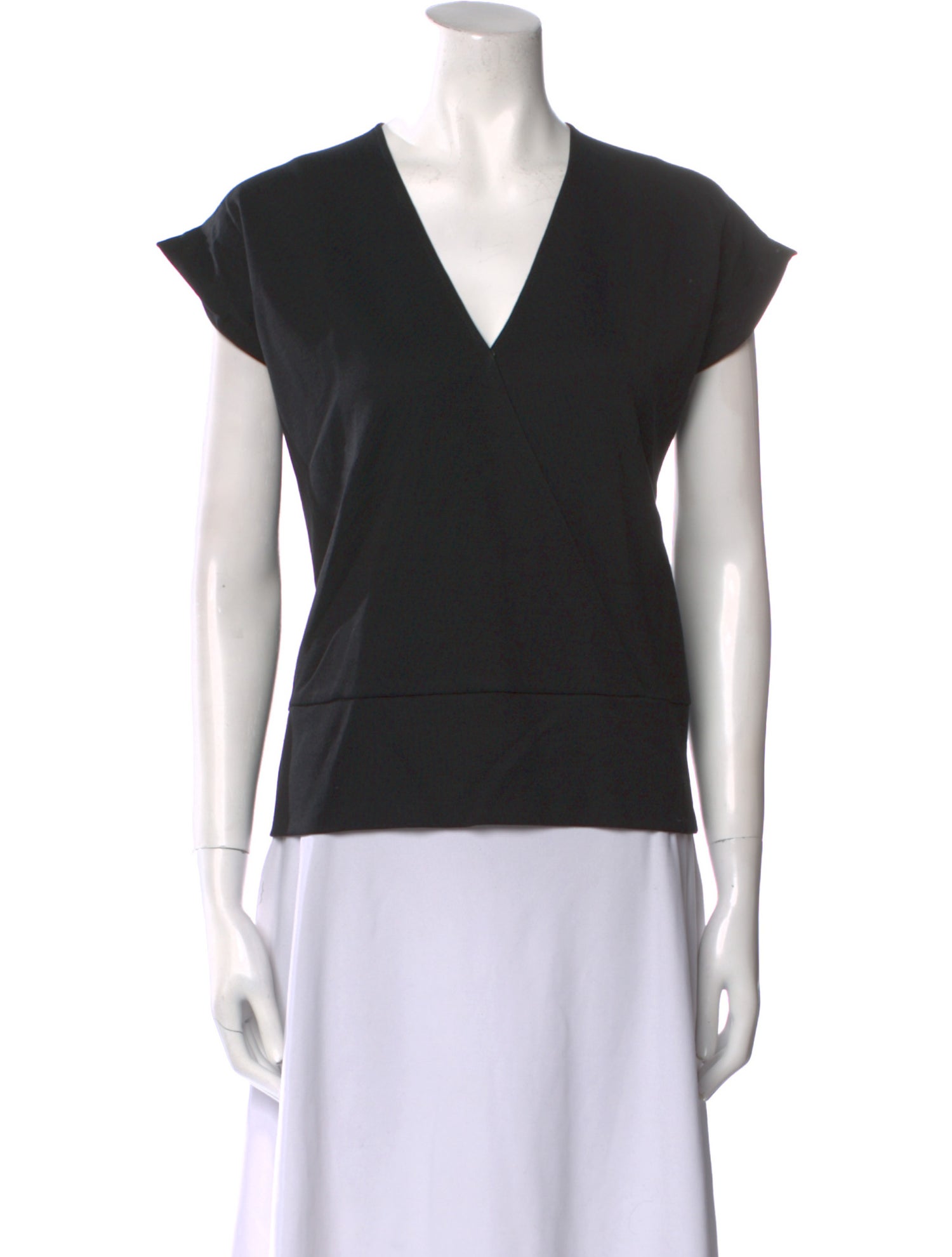 Zero + Maria Cornejo V-Neck Short Sleeve Top