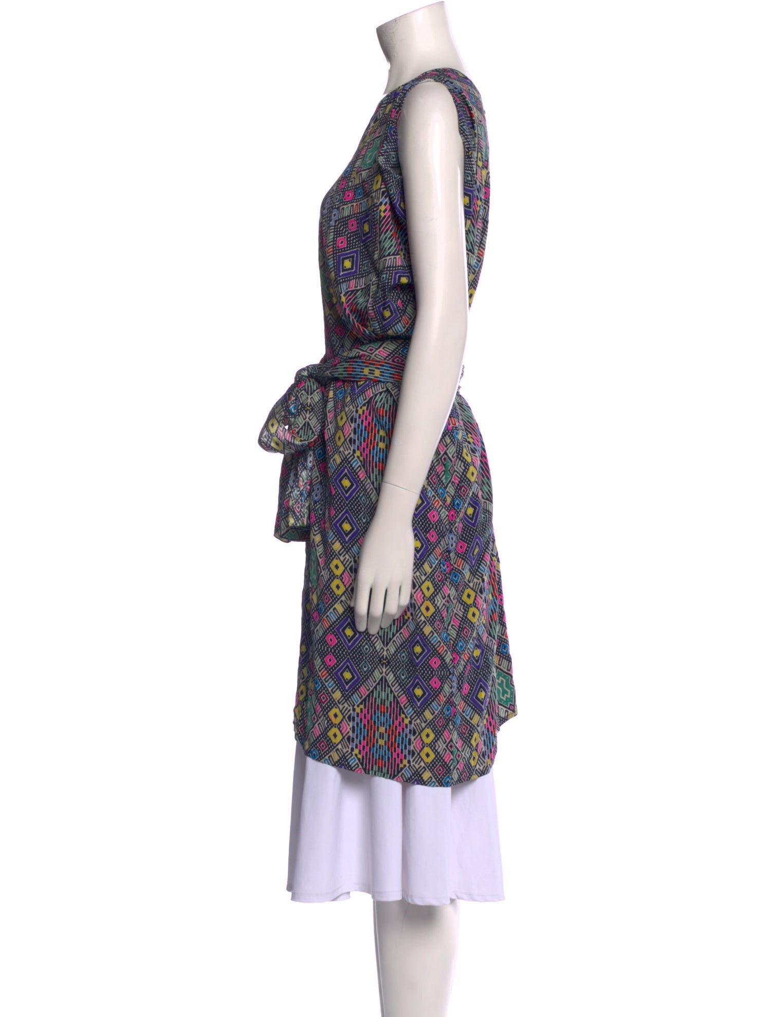 Zero + Maria Cornejo Silk Knee-Length Dress