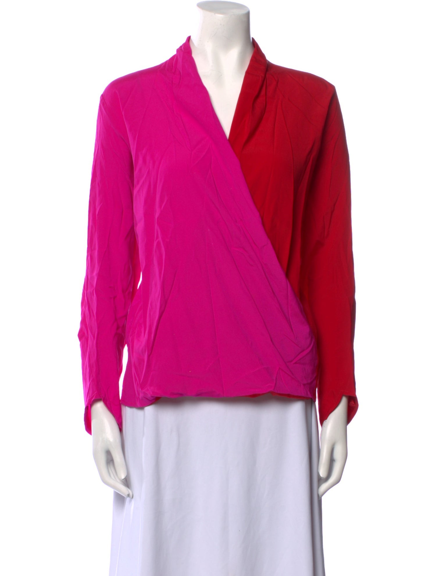 Zero + Maria Cornejo Silk V-Neck Blouse