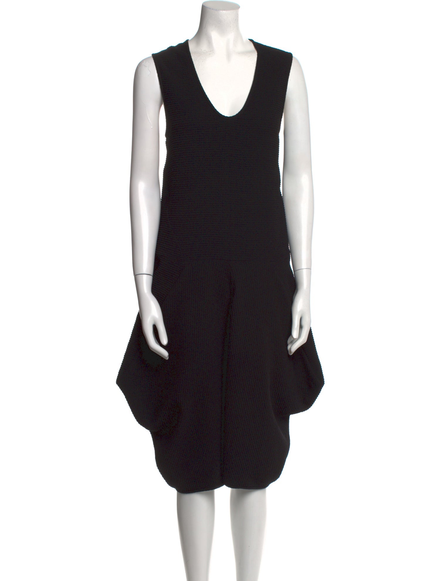 Zero + Maria Cornejo Scoop Neck Midi Length Dress