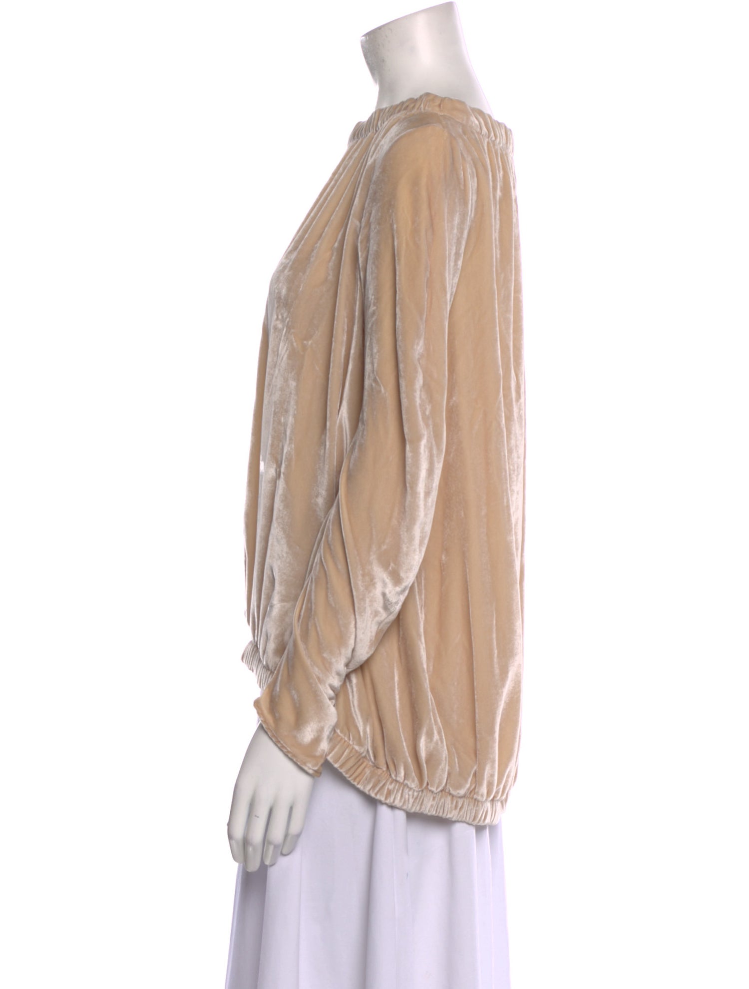 Zero + Maria Cornejo Bateau Neckline Long Sleeve Blouse