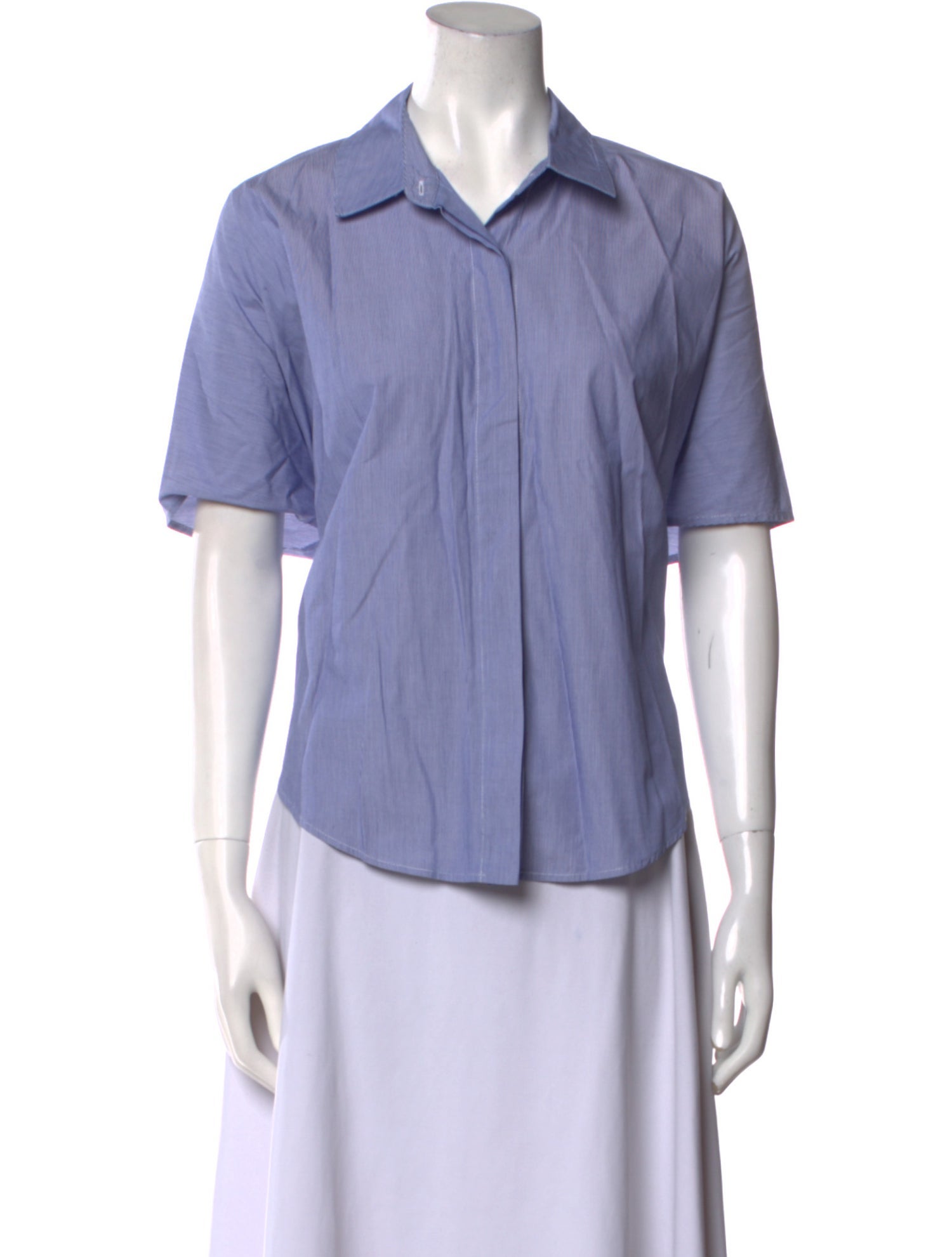 Zero + Maria Cornejo Short Sleeve Button-Up Top
