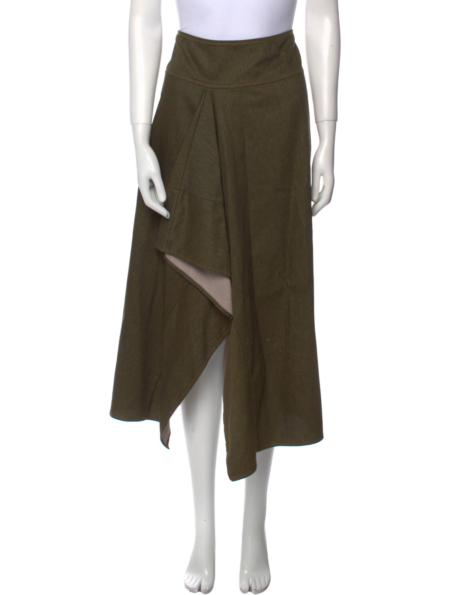 Zero + Maria Cornejo Midi Length Skirt