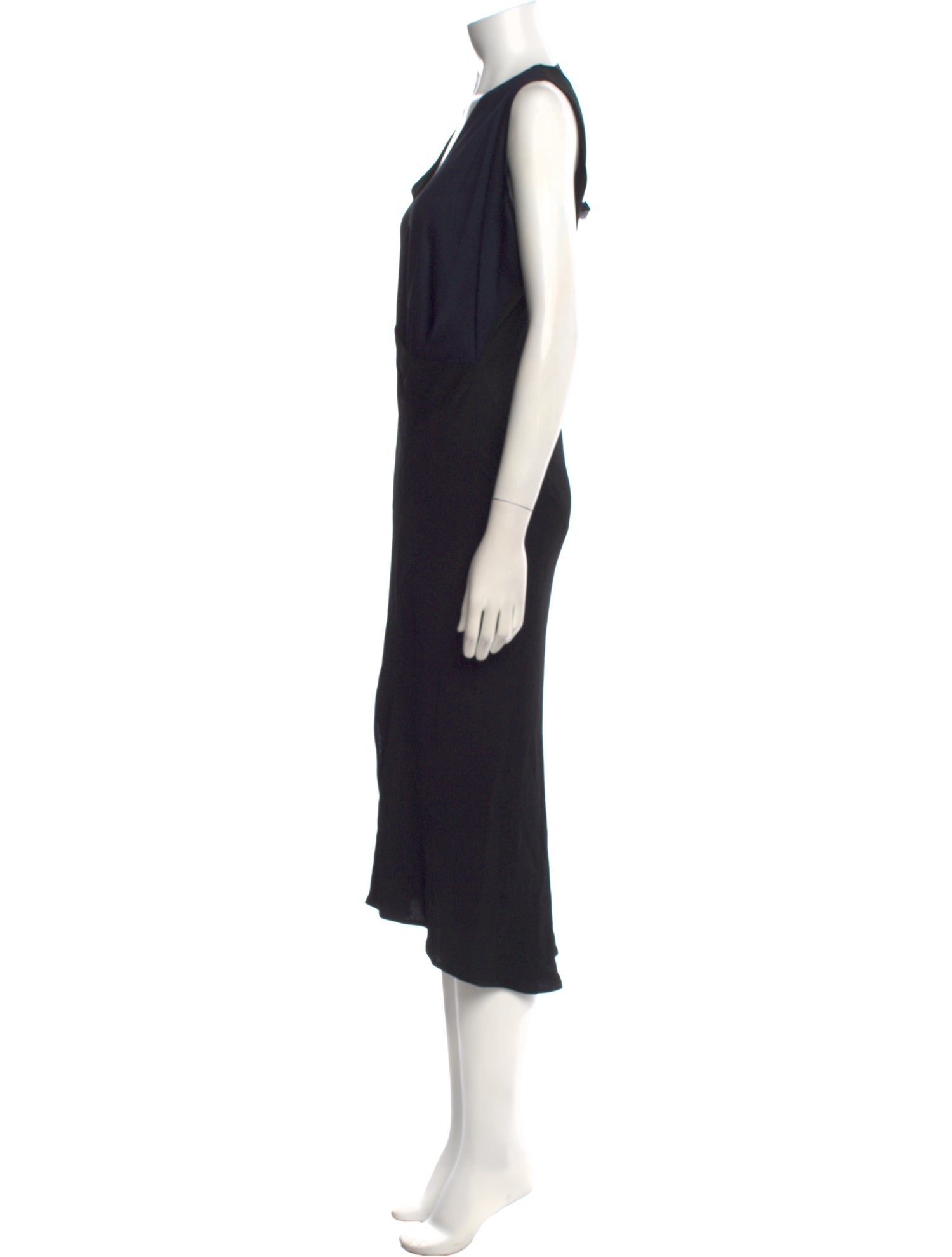 Zero + Maria Cornejo V-Neck Midi Length Dress