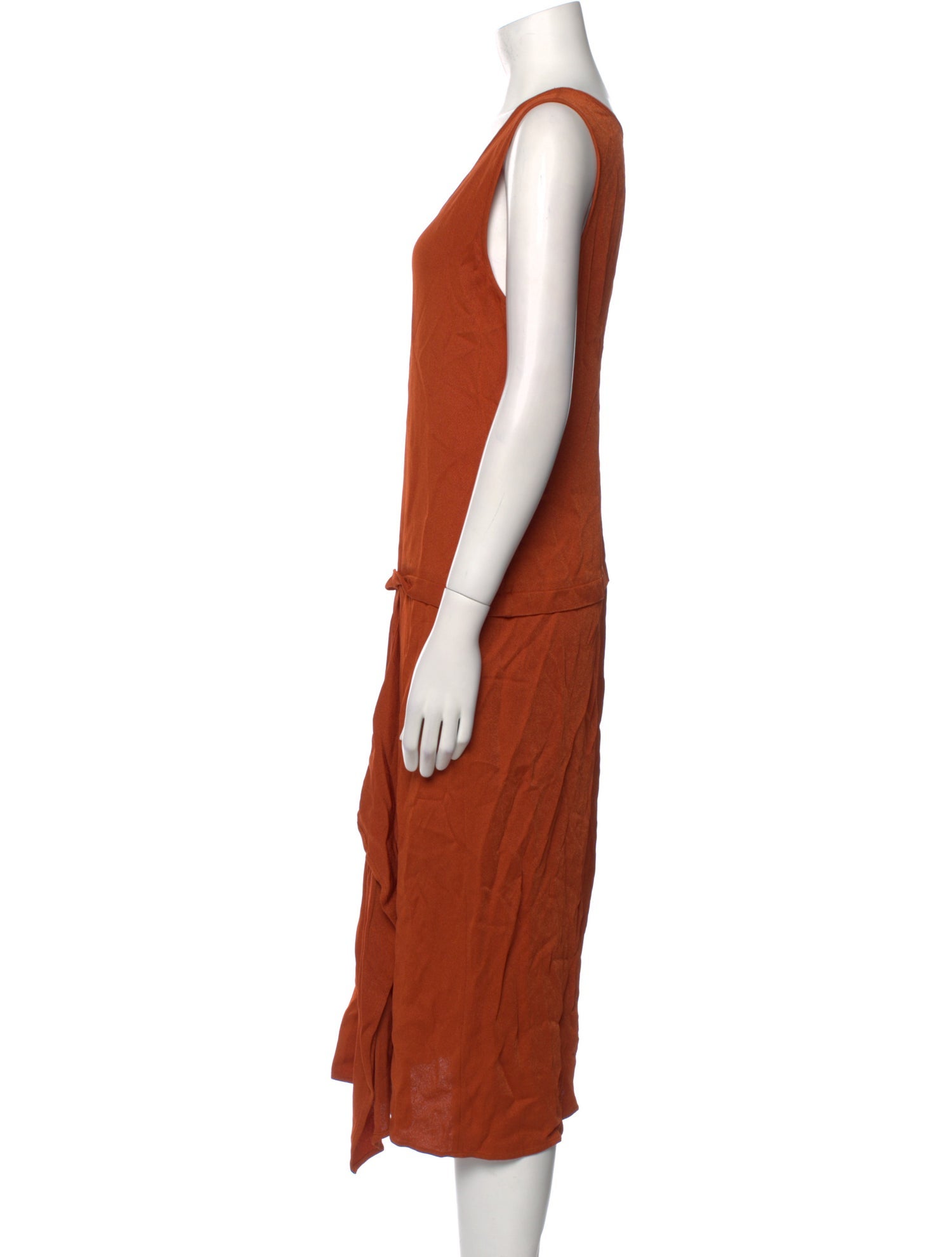 Zero + Maria Cornejo Scoop Neck Midi Length Dress