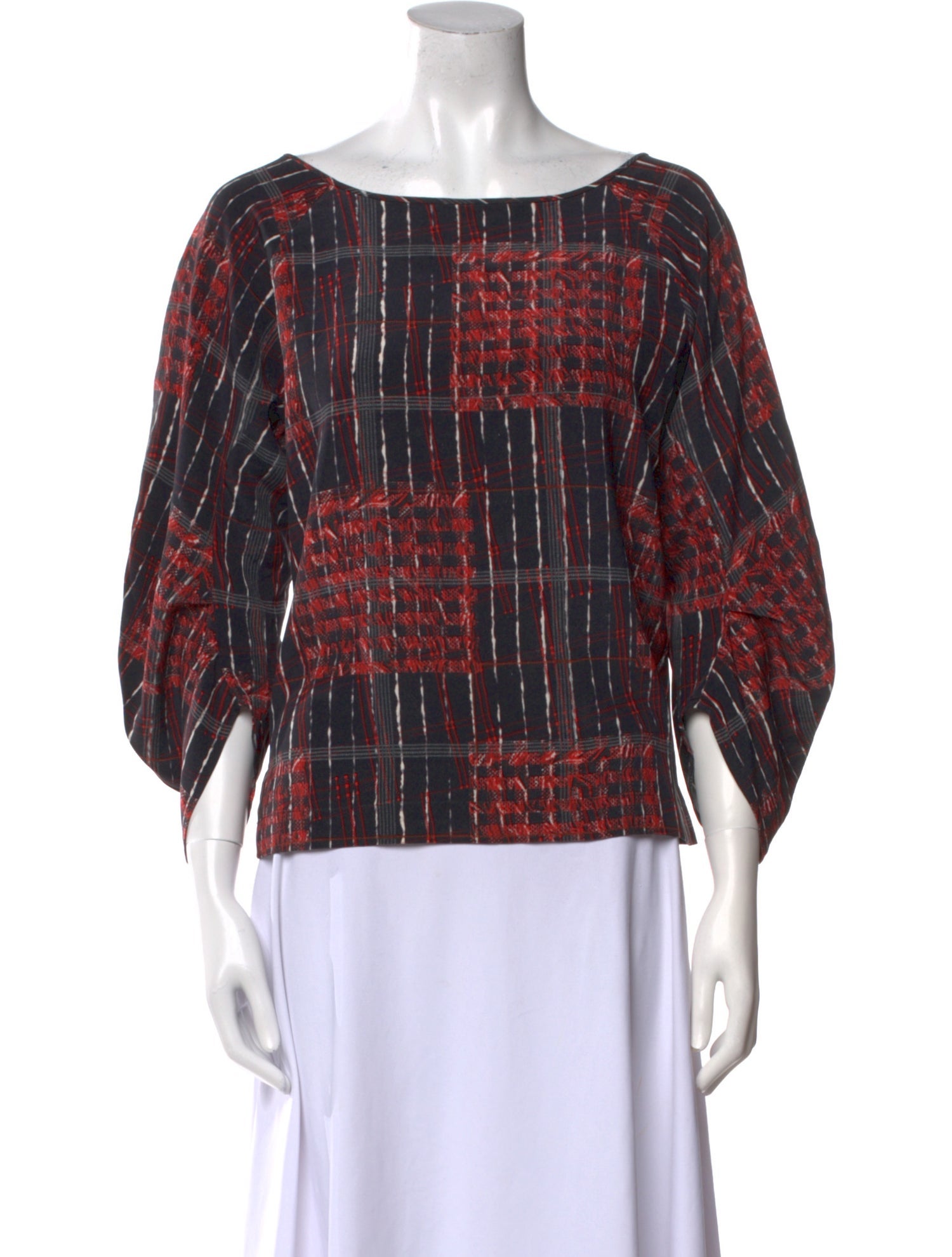 Zero + Maria Cornejo Silk Printed Blouse