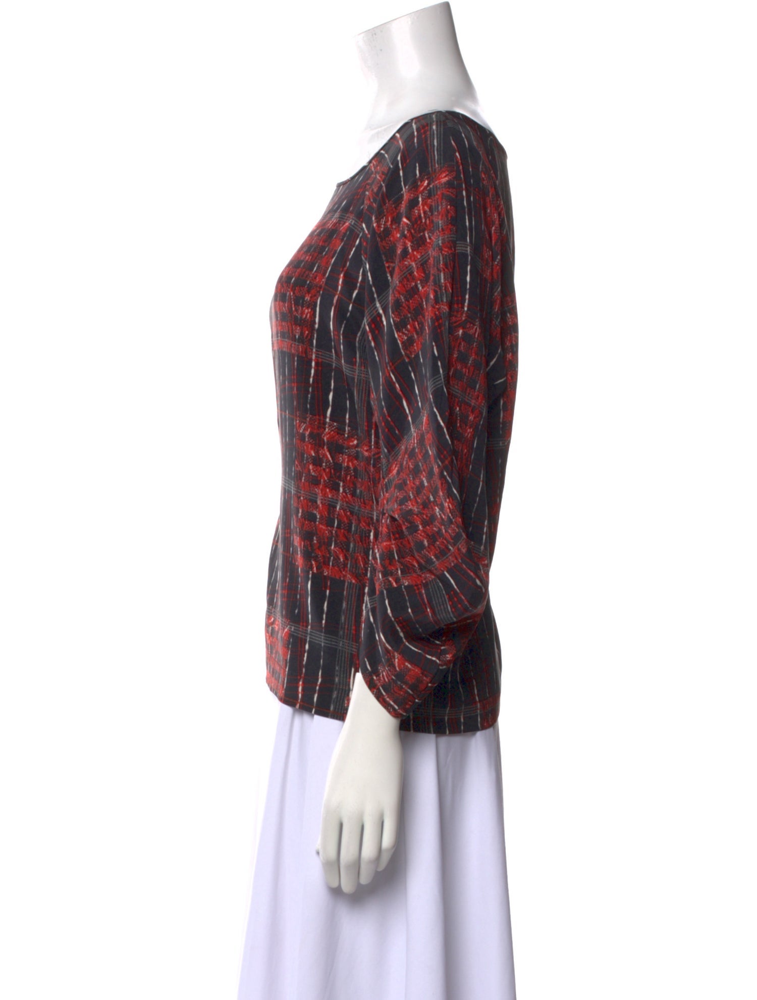 Zero + Maria Cornejo Silk Printed Blouse