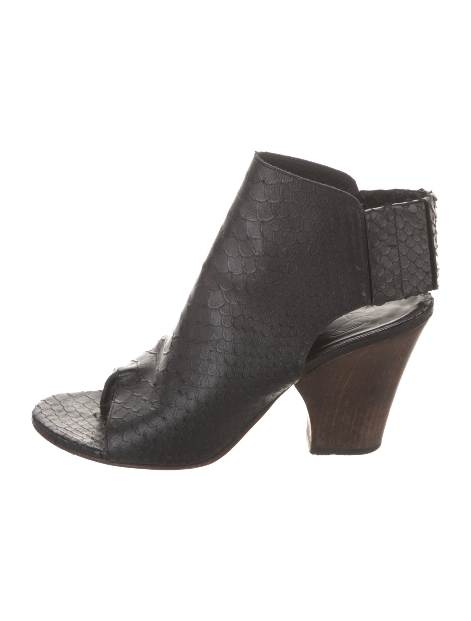 Zero + Maria Cornejo Snakeskin Slingback Sandals