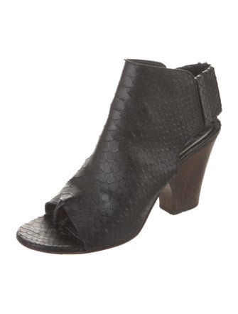 Zero + Maria Cornejo Snakeskin Slingback Sandals